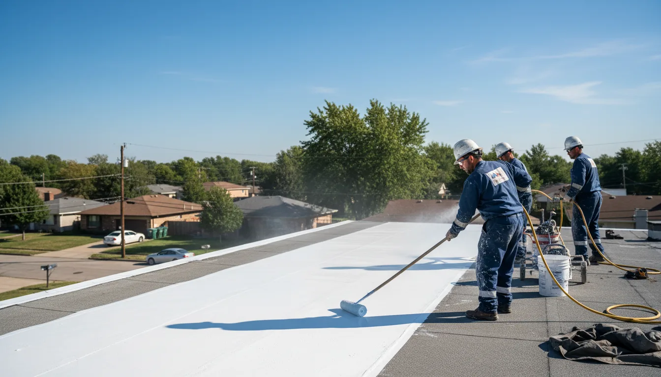 Commercial roof coating in Paw Paw, IL near me